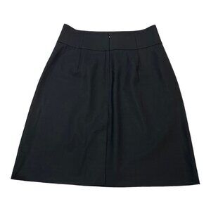 Theory Skirt Women 12 Black Wool Blend Pencil Knee Length Office Capsule Neutral